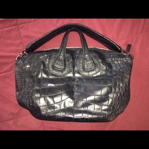 Givenchy Nightingale Satchel Embossed Crocodile